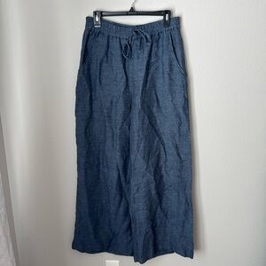 Yuvita Linen Wide Leg Pants